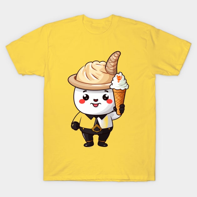 sheep  kawaii ice cream cone junk food T-Shirt cute  funny T-Shirt by nonagobich